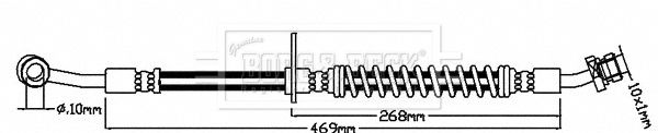 BORG & BECK Pidurivoolik BBH8136